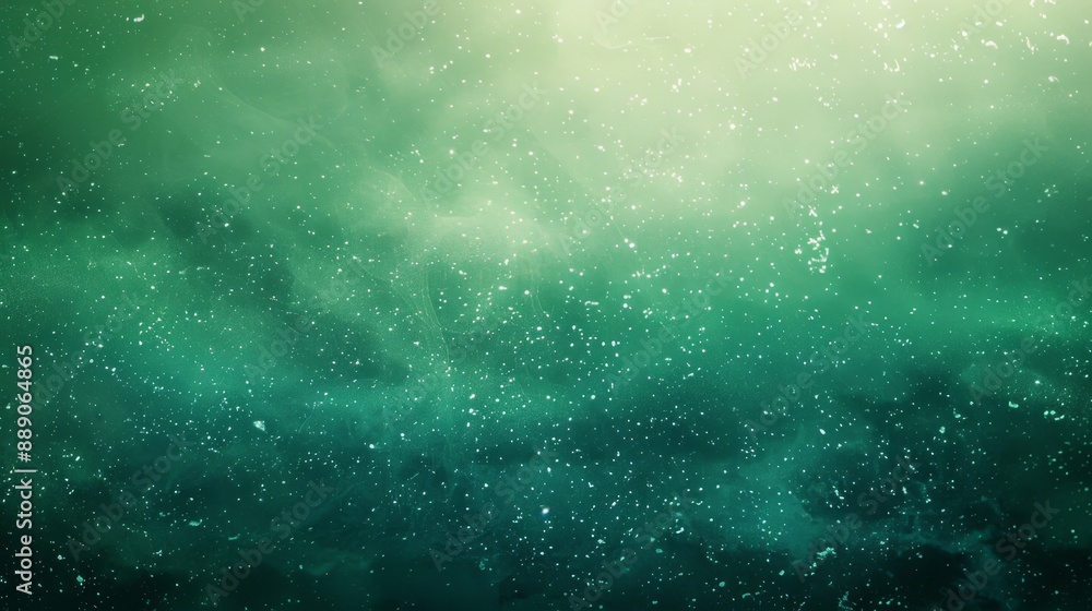 Poster abstract green and white background with starry pattern.