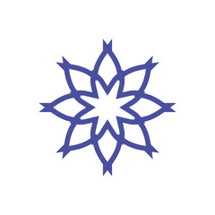 Obraz premium Round modern ornamenr star design element