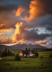house in the mountains