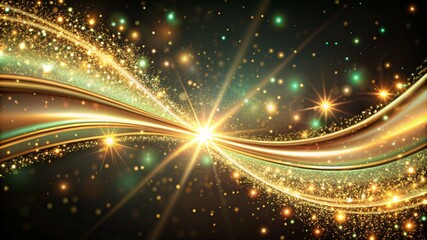 Fototapeta premium elegant shimmering and sparkling lines, abstract background