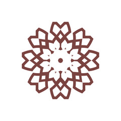 Round Ornament Pattern. Vintage decorative elements	
