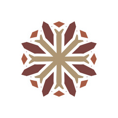 Round Ornament Pattern. Vintage decorative elements	
