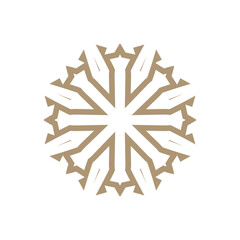 Round Ornament Pattern. Vintage decorative elements	
