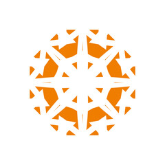 Round Ornament Pattern. Vintage decorative elements	
