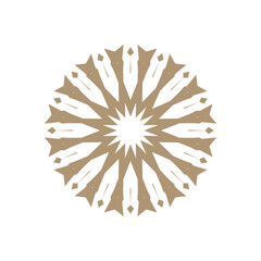 Round Ornament Pattern. Vintage decorative elements	
