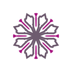 Round Ornament Pattern. Vintage decorative elements	
