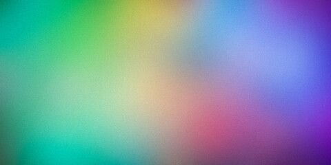 A vibrant gradient background featuring a smooth blend of green, yellow, blue, and purple hues. Perfect for modern and creative design projects, this gradient exudes freshness and versatility