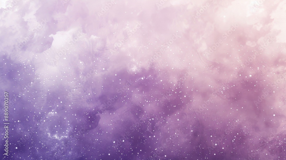 Wall mural purple and white abstract background with stars.