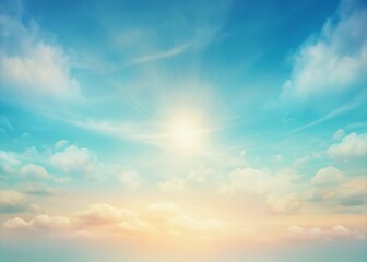 Obraz premium Soft focus vantage textured background featuring a serene light pastel sky blue hue with subtle gradient effect, perfect for designs requiring calm atmosphere.