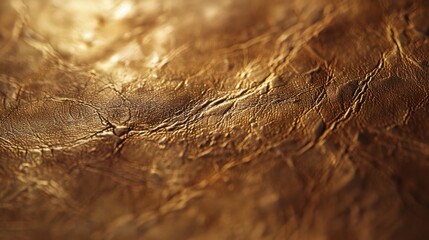 Golden Leather Texture Background.