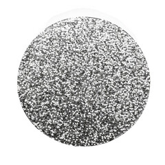 Silver Glittery Circle