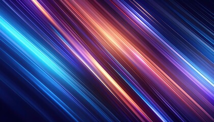 Colorful Lights Speed Concept - Vibrant Diagonal Stripes Abstract Background