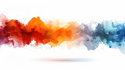 Abstract watercolor background with vibrant colors and organic shapes.