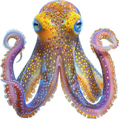 octopus isolated on white