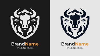 Stand out with this eye catching cow head logo