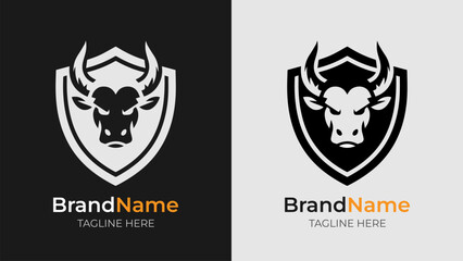 Elevate your brand with this elegant badge featuring a cow head design