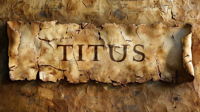 Antique Parchment of Titus: Essential Manuscript for Biblical Scholarship and Spiritual Education
