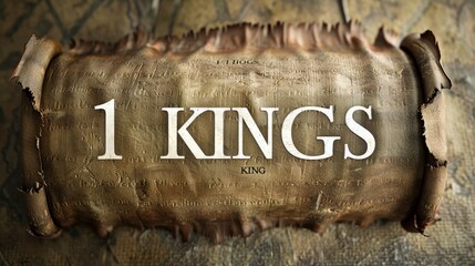 Historic Scroll of 1 Kings: A Document of Royal History and Biblical Lore