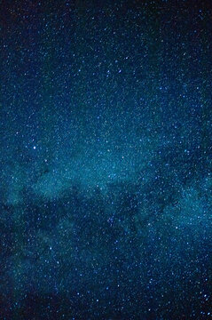 Starry night sky dazzles with countless stars and cosmic dust.