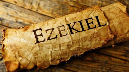 Rustic Scroll of Ezekiel: Capturing the Essence of Prophetic Teachings and Divine Messages