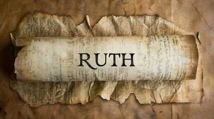 Antique Scroll of Ruth: Narrative of Loyalty, Redemption, and Divine Providence