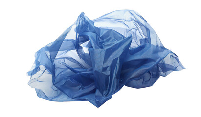 Fototapeta premium Crumpled Blue Plastic Bag
