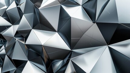 Obraz premium Abstract Metallic Geometric Pattern.