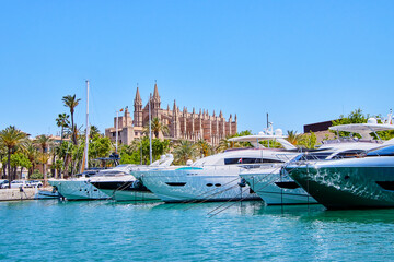 Reise nach Mallorca. Die Kathedrale von Palma de Mallorca.