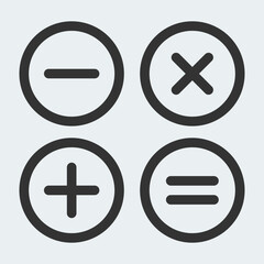 Calculator line icon.