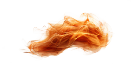 Fire flame abstract on transparent background