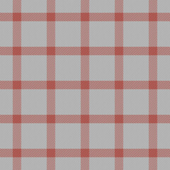 Printing seamless fabric tartan, yuletide pattern textile plaid. Choice background check texture vector in dark gray and silver colors.