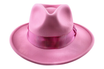 Pink hat isolated on transparent background