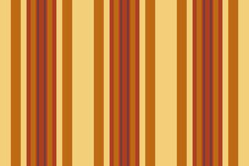 Warm texture textile lines, american vector fabric background. Brand pattern seamless vertical stripe in red and orange colors.