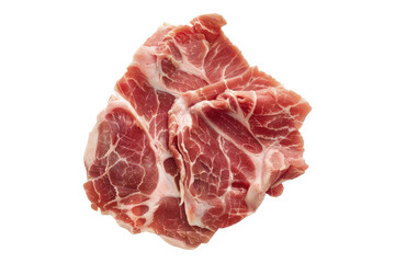 Raw meat pork isolated on transparent background