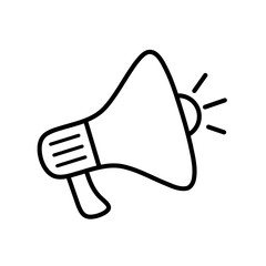 megaphone icon vector with simple design