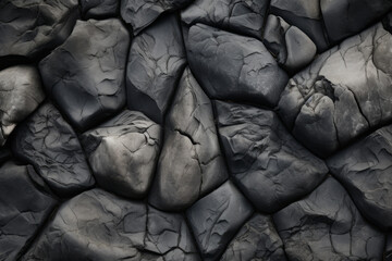 Processed collage of dry grey ground stones texture. Background for banner, backdrop or texture