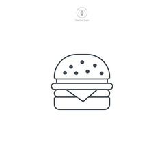 Hamburger icon theme symbol vector illustration isolated on white background