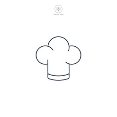 Chef Hat icon theme symbol vector illustration isolated on white background