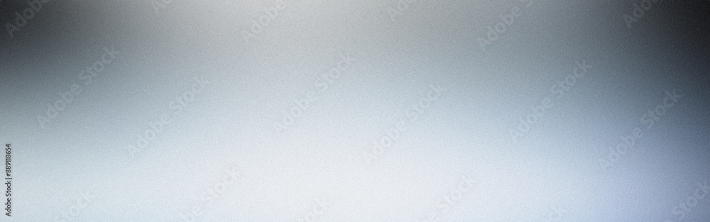 Poster silver gradient background with light coming from above and a grainy texture