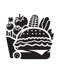 vector food vector art,graphics foods icons set,vintage illustration food clipart,vector foods flat style artwork design.