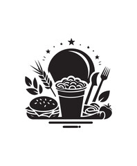 vector food vector art,graphics foods icons set,vintage illustration food clipart,vector foods flat style artwork design.