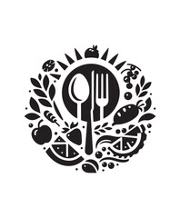 vector food vector art,graphics foods icons set,vintage illustration food clipart,vector foods flat style artwork design.