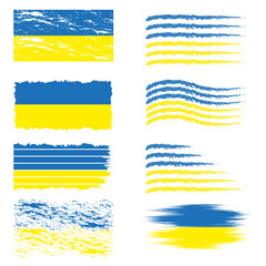 FLAG UKRAINE / Digital Clipart / Art Graphic Image / Ukraine vector / Symbol of Ukraine