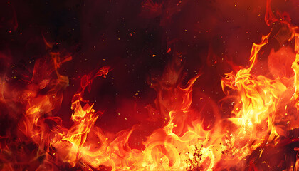 Obraz premium fire background