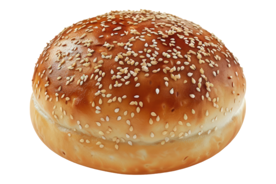 Sesame buns isolated on transparent background