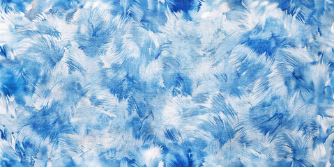 Blue Chambray - Seamless Pattern Inspired by the Sea Wave, for Creating Summer Designs