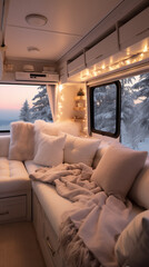 Fototapeta premium wohnmobil camper camperlife innenraum 