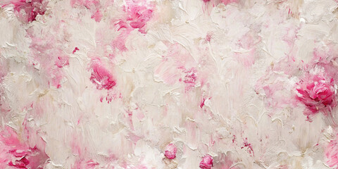 Textured Background: Seamless pattern with pink petals, creating a delicate and romantic look