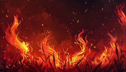 Fototapeta premium fire background