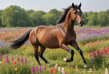 Obraz premium A colorful salamander hiding under a rock. 
